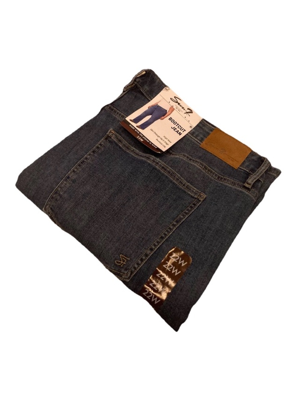 Seven 7 Woman’s 22W High Rise Bootcut Blue Jeans NWT